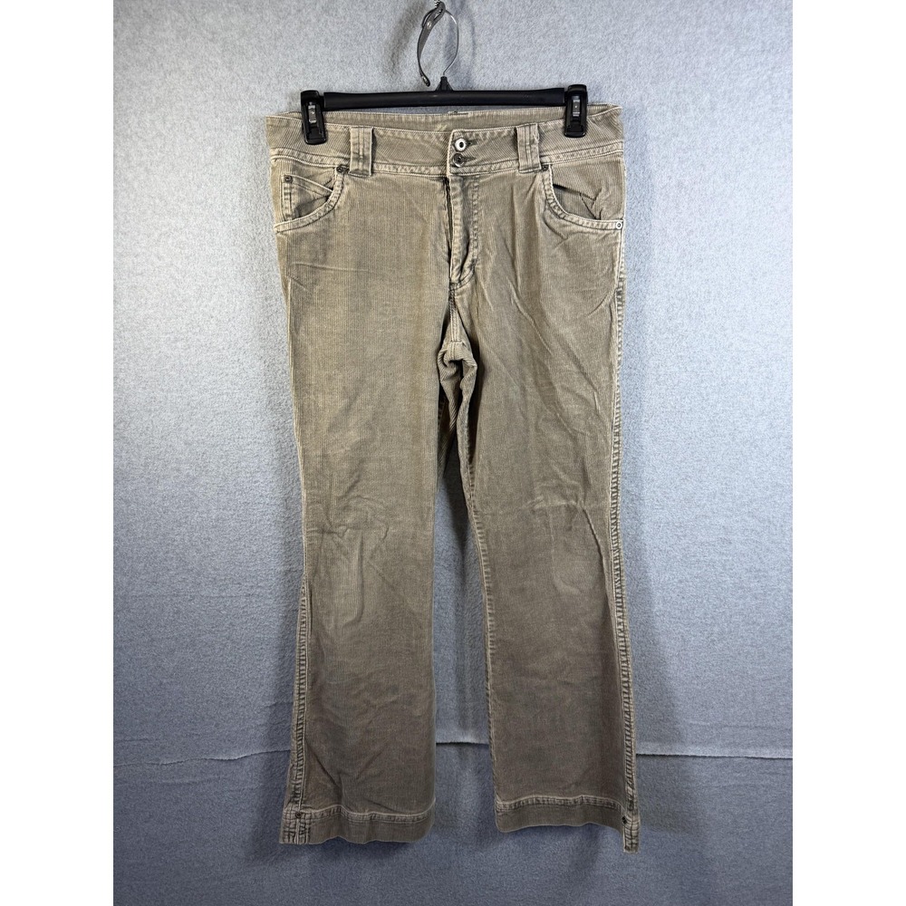 Maurices Pants Juniors 11/12 Beige Corduroy Regular Khaki Stretch Casual Pockets